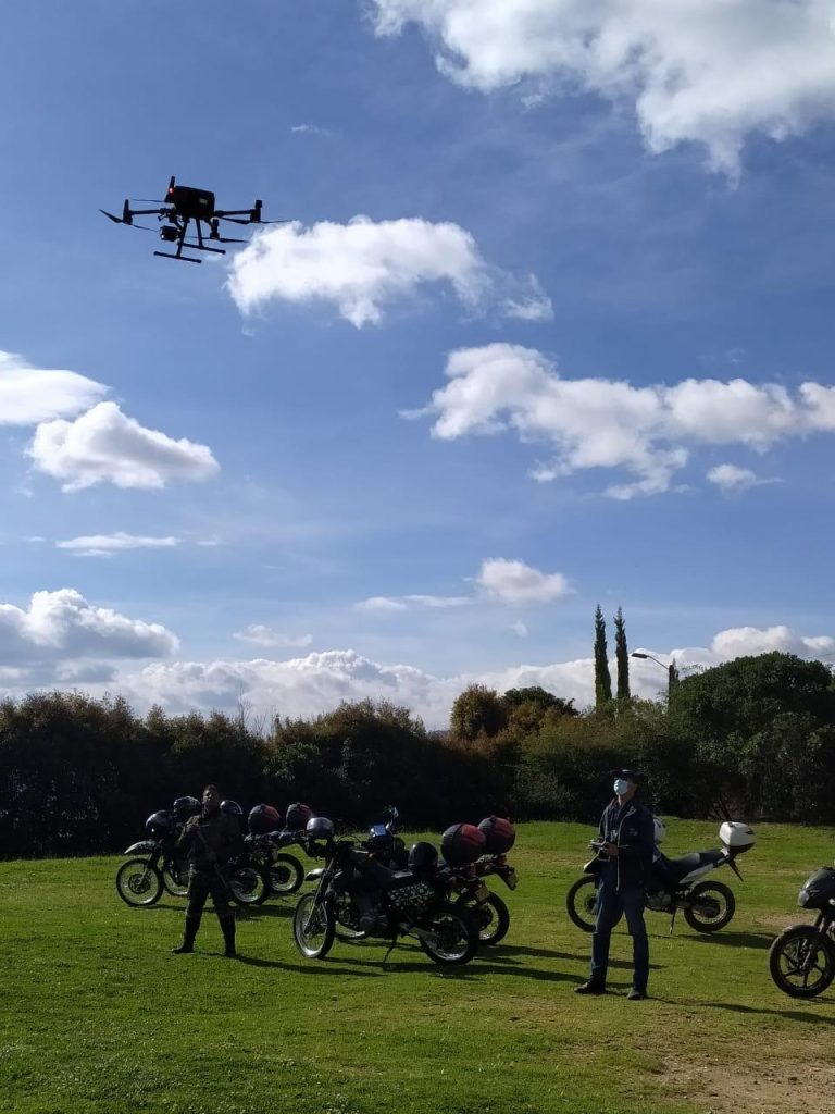 Con drones se monitorean los cerros de Chía para prevenir incendios