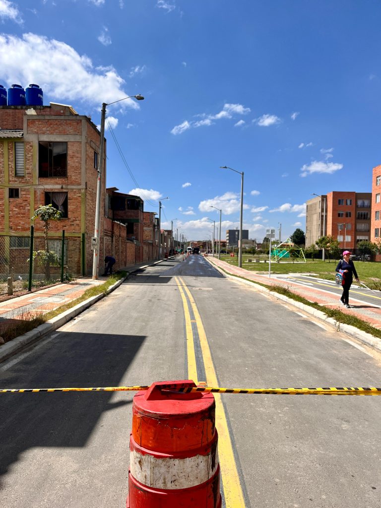 Avanzan las obras sobre la malla vial de Chía