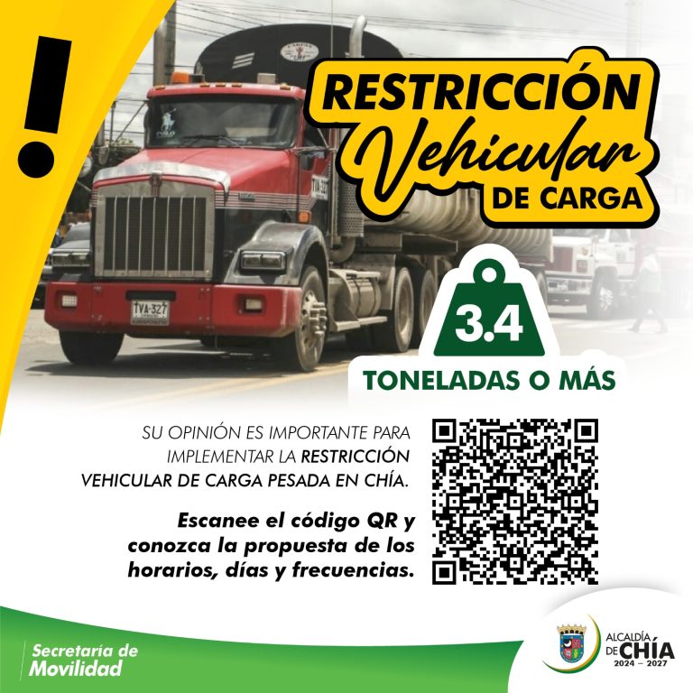 Participe en la construcción del Decreto de restricción de carga pesada en Chía