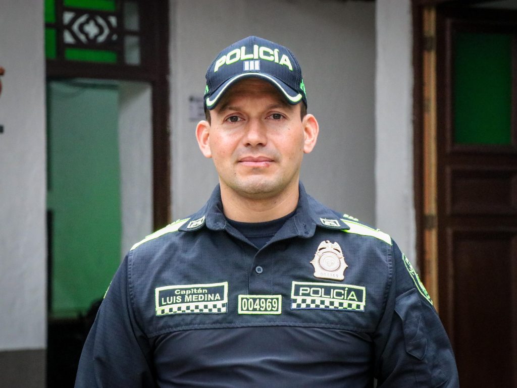 El Capitán Luis Eduardo Medina Herrán es el nuevo comandante de Policía de Chía