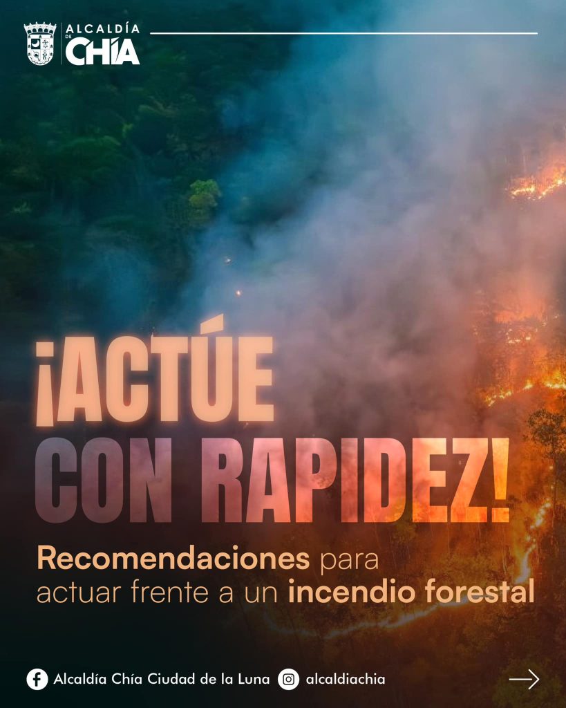 Actúe con responsabilidad frente a posibles incendios forestales