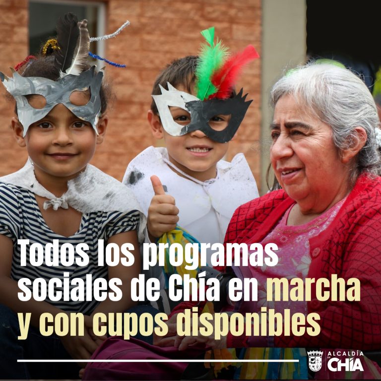 Programas sociales de Chía en marcha y con cupos disponibles