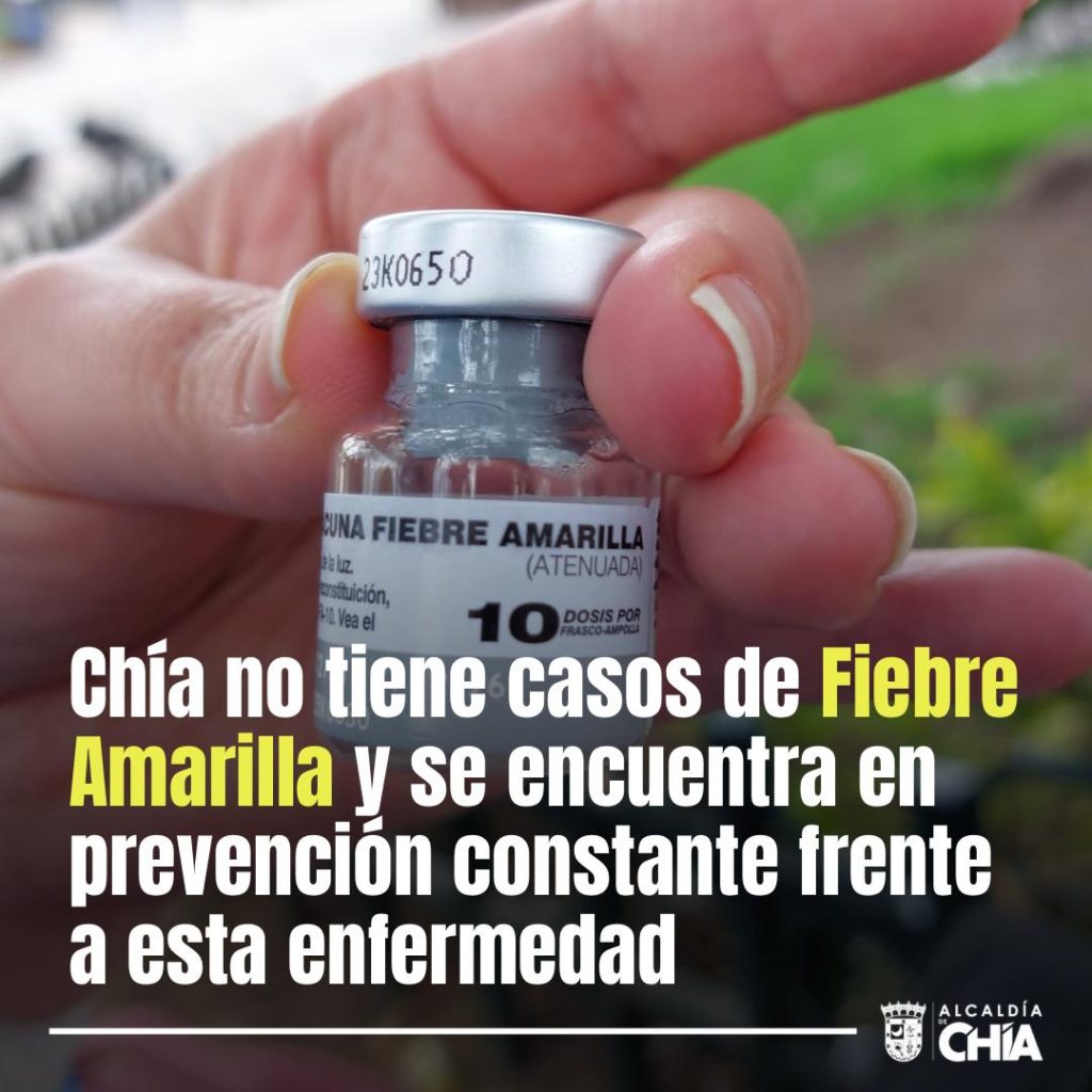 Chía no tiene casos de Fiebre Amarilla y se encuentra en prevención constante frente a esta enfermedad