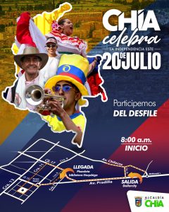 Chía celebrará la fiesta de independencia con un llamado a la paz y la tolerancia