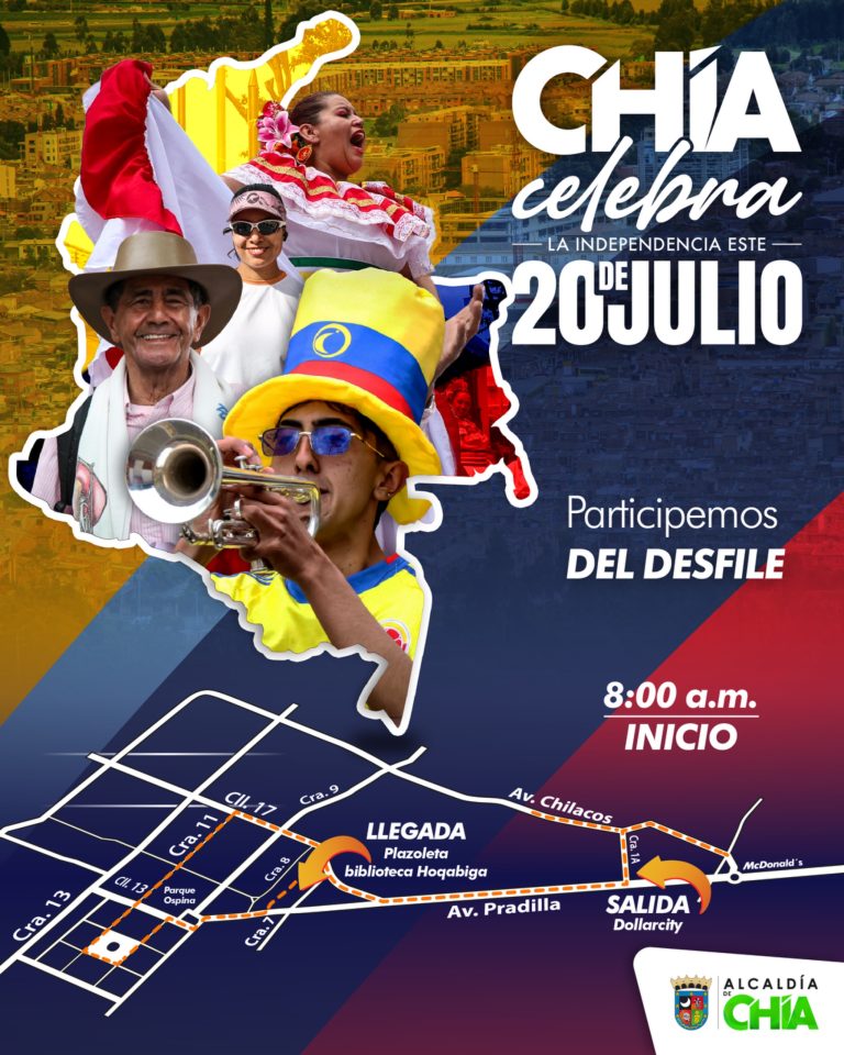 Este 20 de julio Chía celebrará la fiesta de independencia con un llamado a la paz y la tolerancia