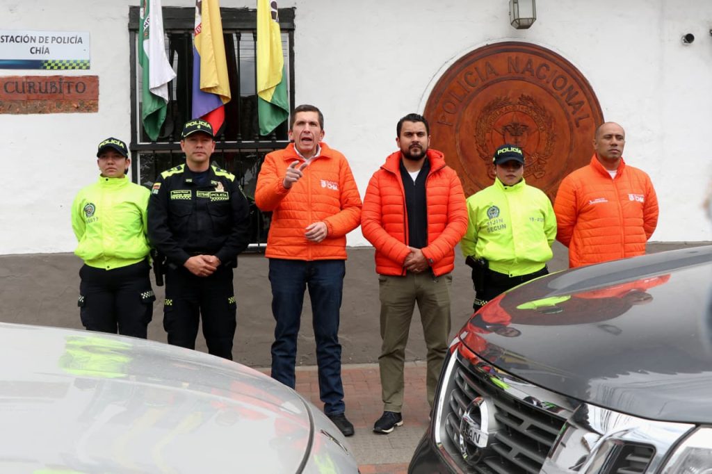 Chía recupera vehículos hurtados y recibe al nuevo comandante de estación
