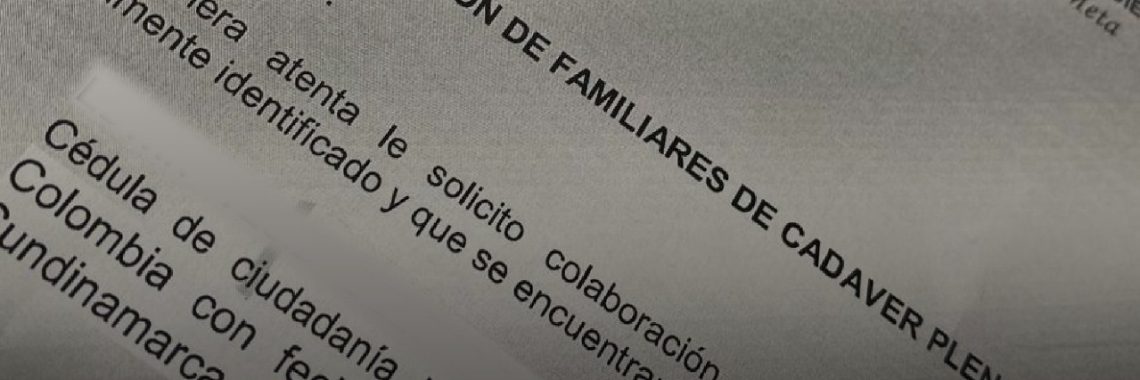 Lo anterior para informar el fallecimiento en el Municipio de Chía-Cundinamarca del señor LUIS ALEJANDRO PINTO, identificado con cedula No 1.072641068 de Bogotá, según protocolo de necropsia 2025010125430000157 del 16 octubre 2025 en la Unidad Básica Móvil de la Sabana. Comunicarse con carácter URGENTE, con Unidad Básica de Móvil de la Sabana, al teléfono número 6087405879 ext. 70127.