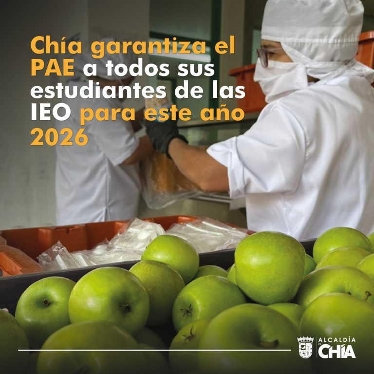 Chía garantiza el PAE para todos los estudiantes de las Instituciones Educativas Oficiales
