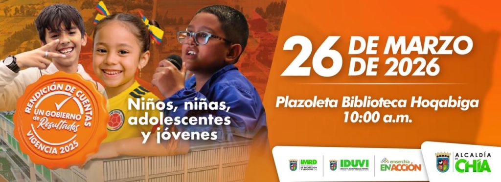 BANNER RENDICIÓN DE CUENTAS NIÑOS, NIÑAS, ADOLESCENTES Y JOVENES