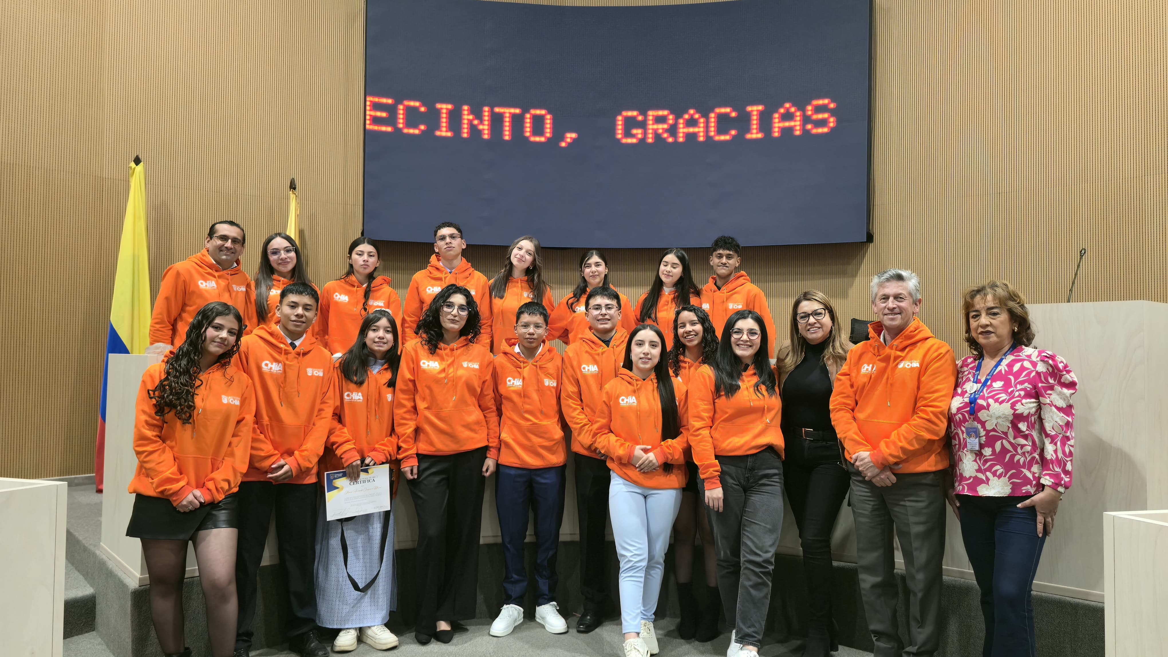 Jóvenes asumen liderazgo en Chía tras la posesión del Concejo Municipal Estudiantil